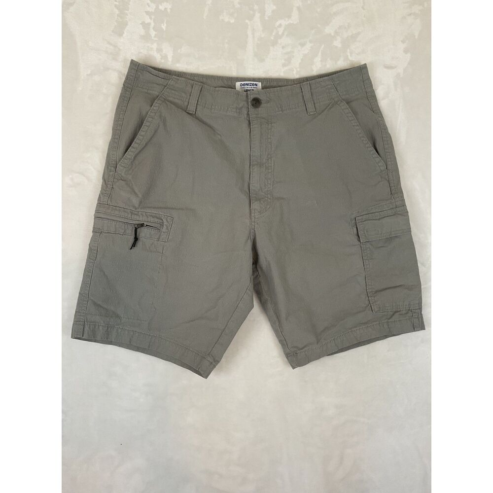 Denizen by Levi's Cargo Shorts Mens Ripstop Stretch Light Grey Size W36